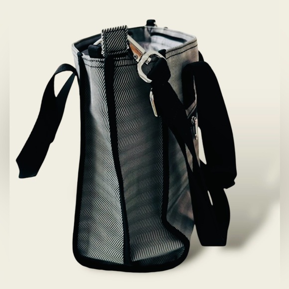 Kipling Briona Shoulder Bag Jet Handbag Satchel Black Woven - Picture 9 of 9